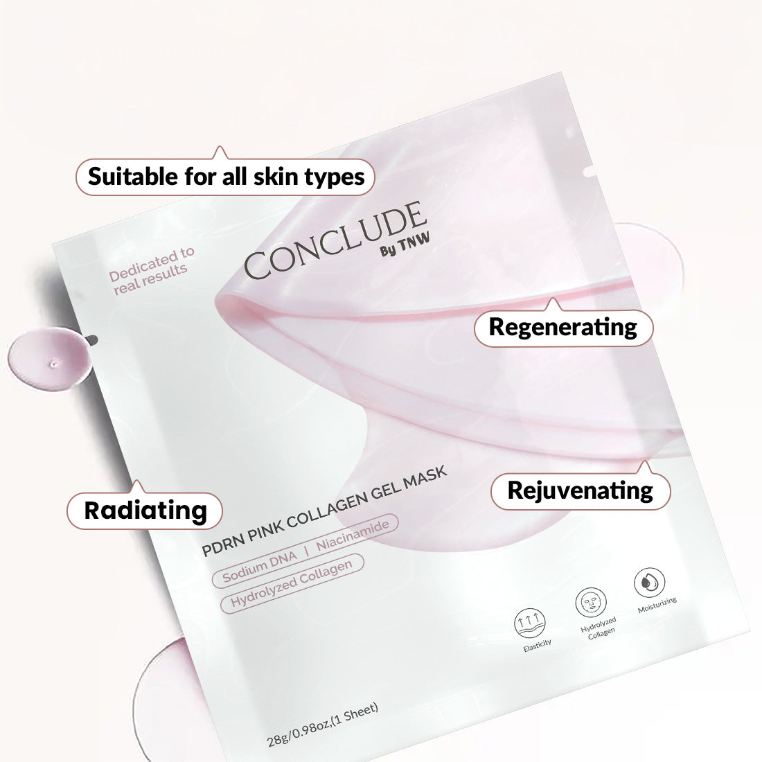 PDRN Pink Collagen Gel Mask | Rejuvenating, Hydrating & Radiance-Boosting | Made in Korea