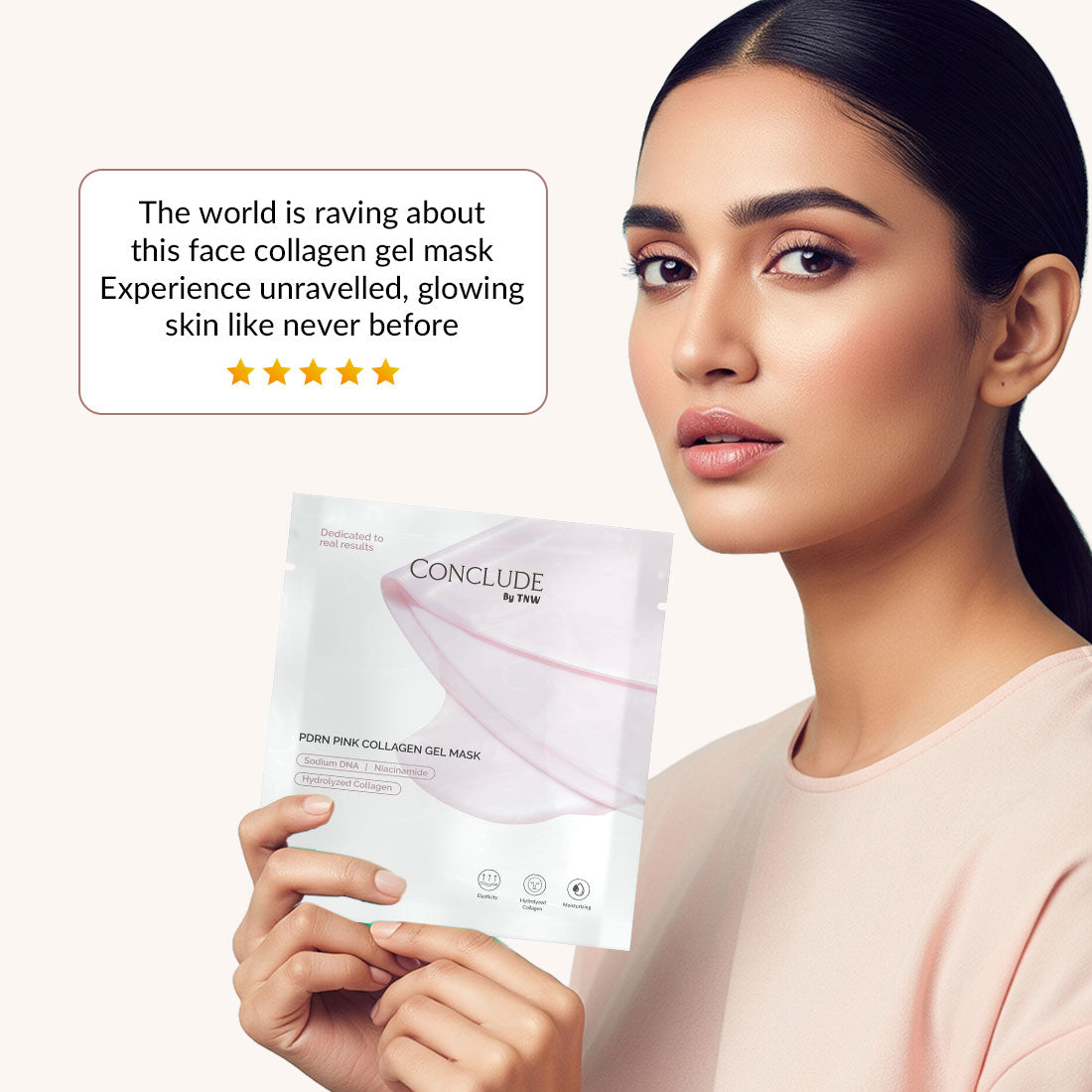 PDRN Pink Collagen Gel Mask | Rejuvenating, Hydrating & Radiance-Boosting | Made in Korea