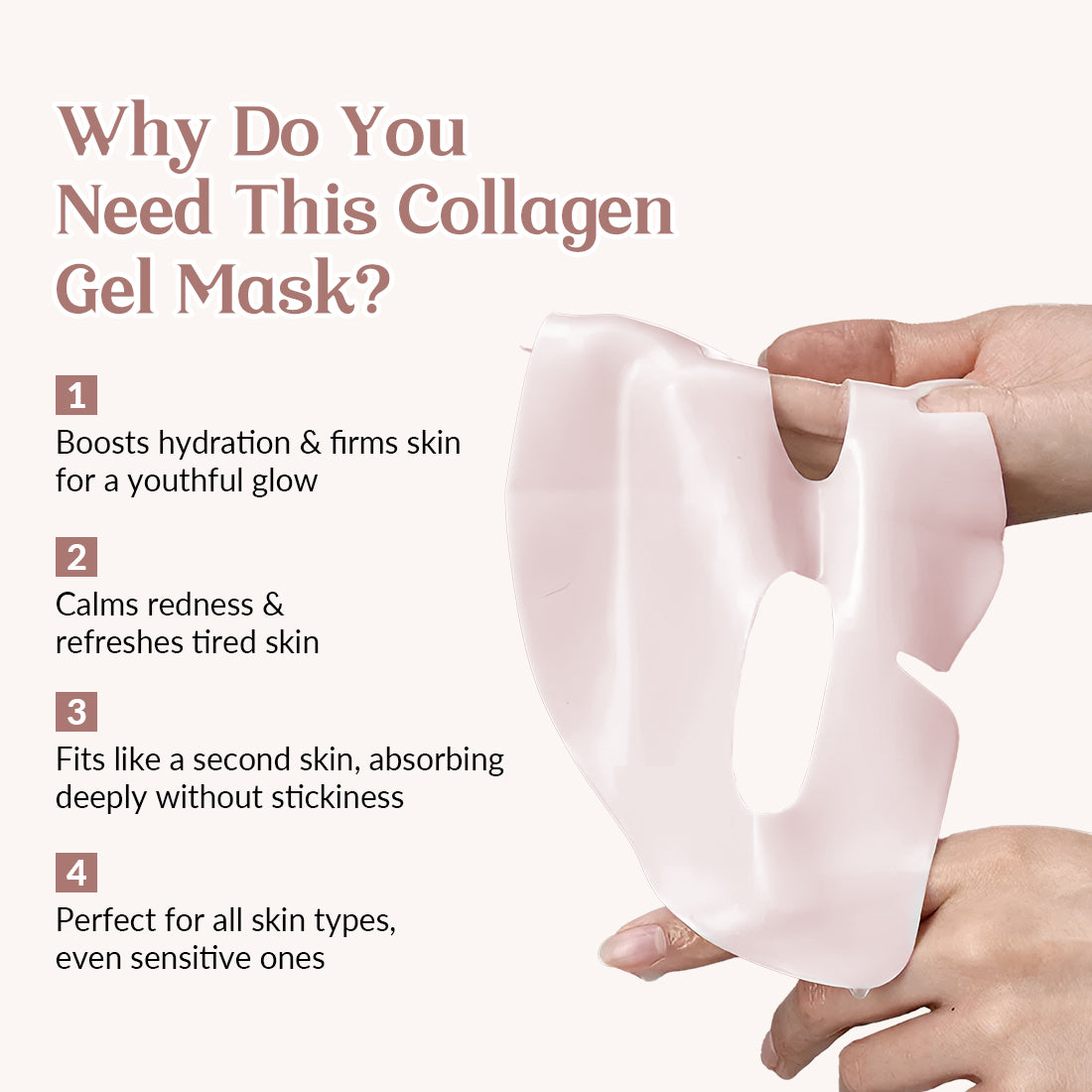 PDRN Pink Collagen Gel Mask | Rejuvenating, Hydrating & Radiance-Boosting | Made in Korea