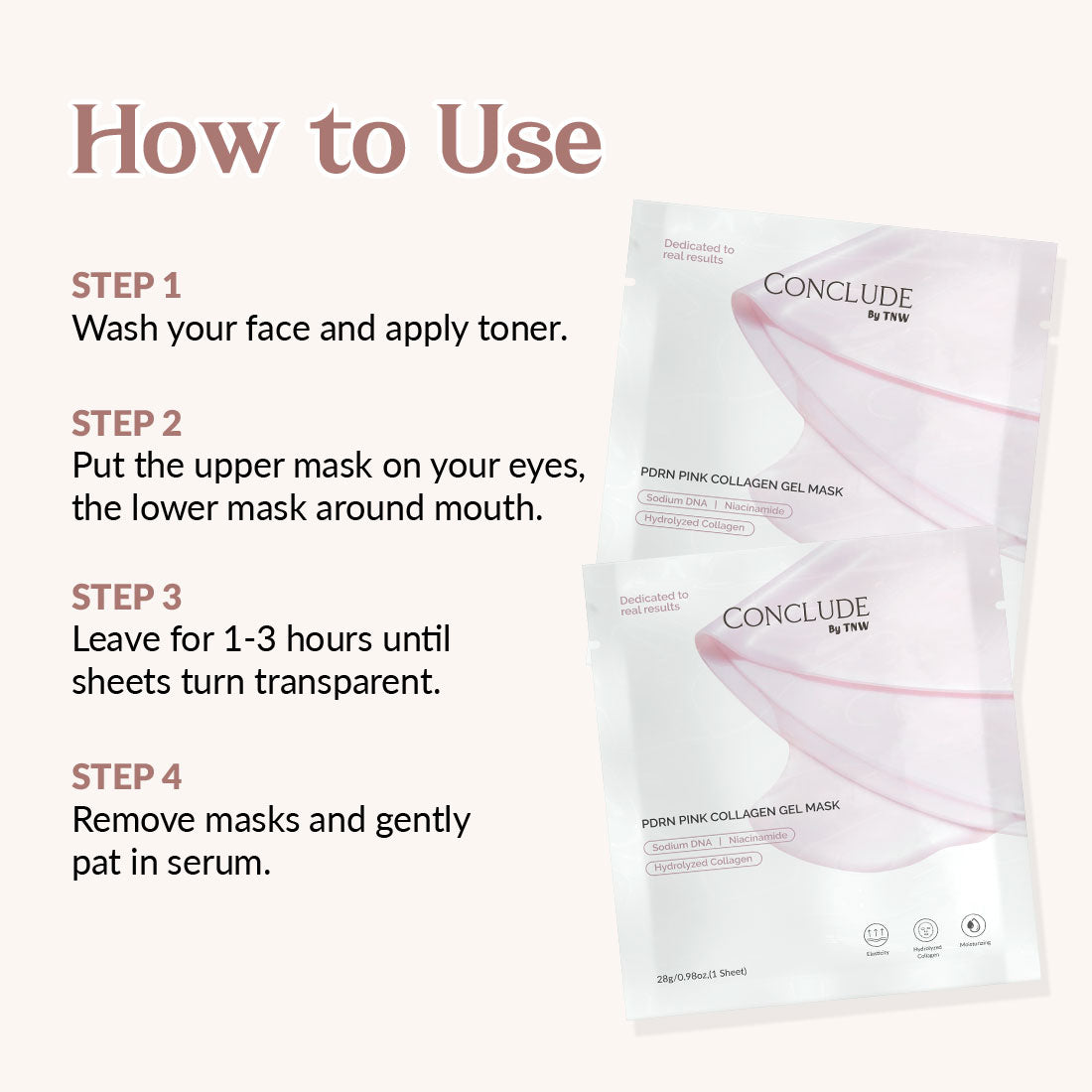 PDRN Pink Collagen Gel Mask | Rejuvenating, Hydrating & Radiance-Boosting | Made in Korea