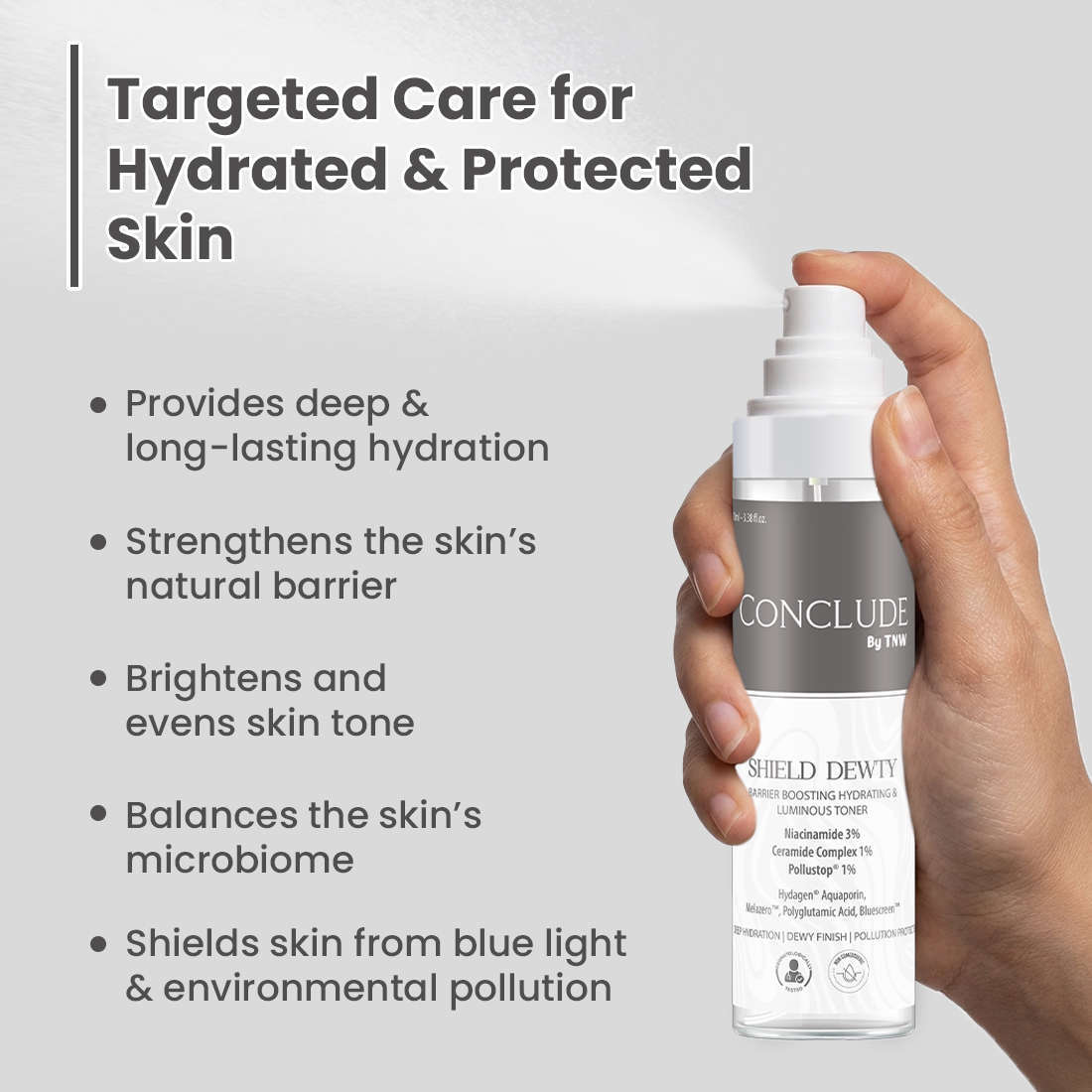 Shield Dewty Hydrating & Luminous Toner | Niacinamide & Ceramide